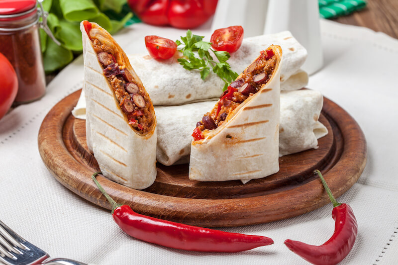 Co jeść po bieganiu? Burrito z fasolą i ryżem Burrito dla sportowca - z fasolą i ryżem