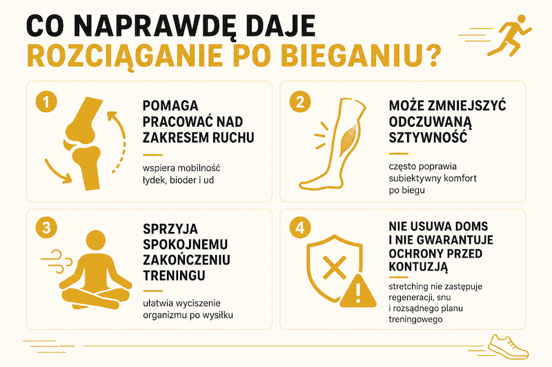 Rozciąganie po bieganiu – najważniejsze korzyści i ograniczenia