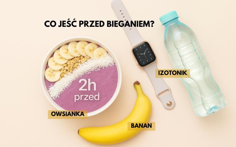Co jeść przed bieganiem - infografika