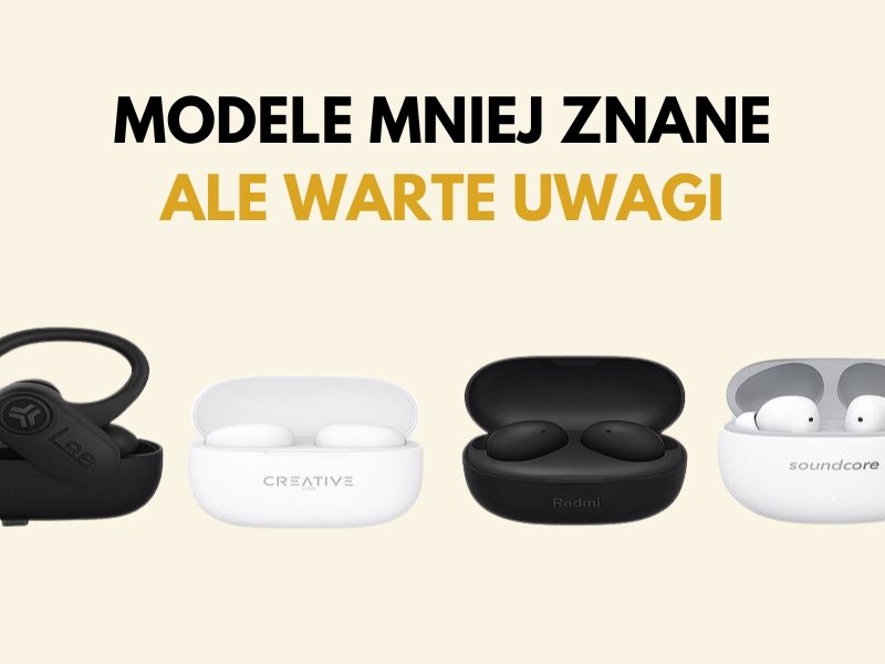 słuchawki douszne mniej popularne