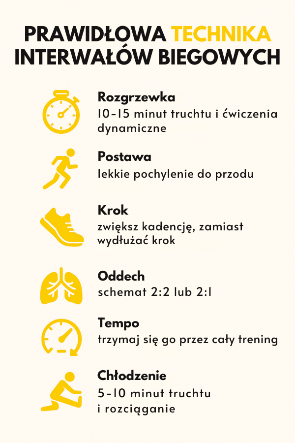 Interwały biegowe - technika, o której warto pamiętać