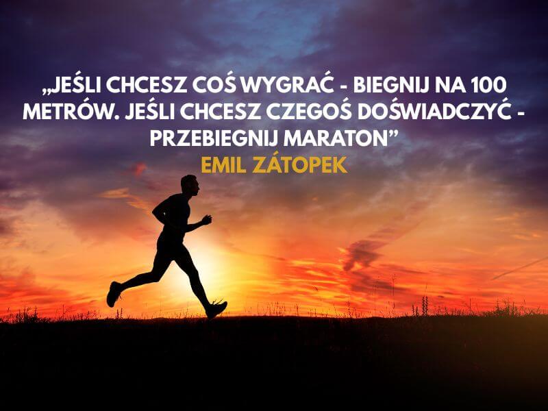 Cytaty o bieganiu Emila Zatopka
