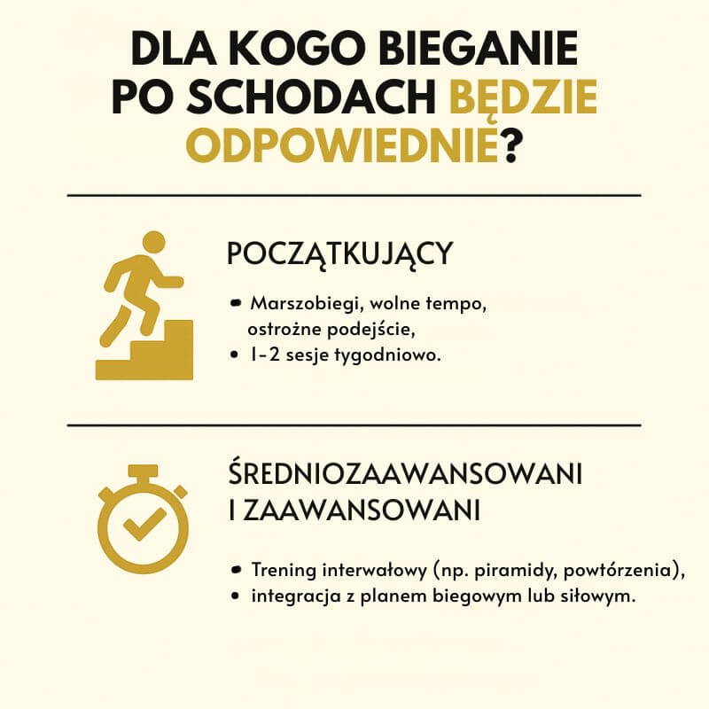 Bieganie po schodach - dla kogo?