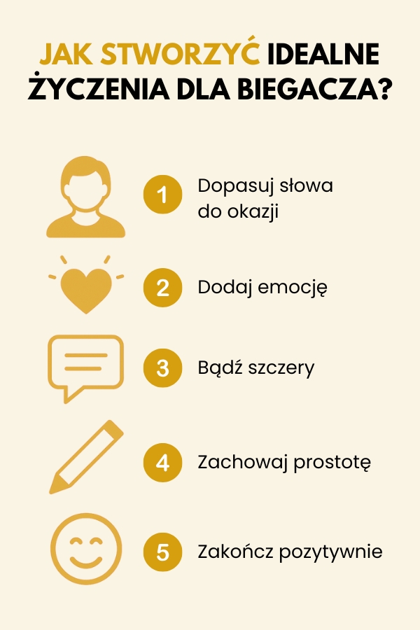 5 punktów jak tworzyć wartościowe życzenia dla biegacza jak samodzielnie stworzyć życzenia dla biegacza