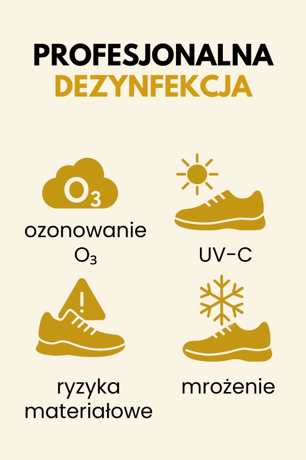 sposób na śmierdzące buty na przykładzie profesjonalnych metod dezynfekcji zaawansowany sposób na śmierdzące buty - ozonowanie i inne