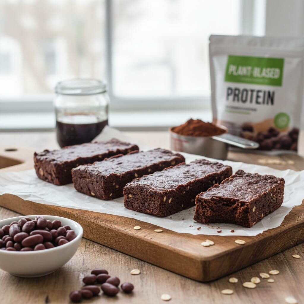 Batony proteinowe – przepisy z fasolą Fasolowy baton proteinowy