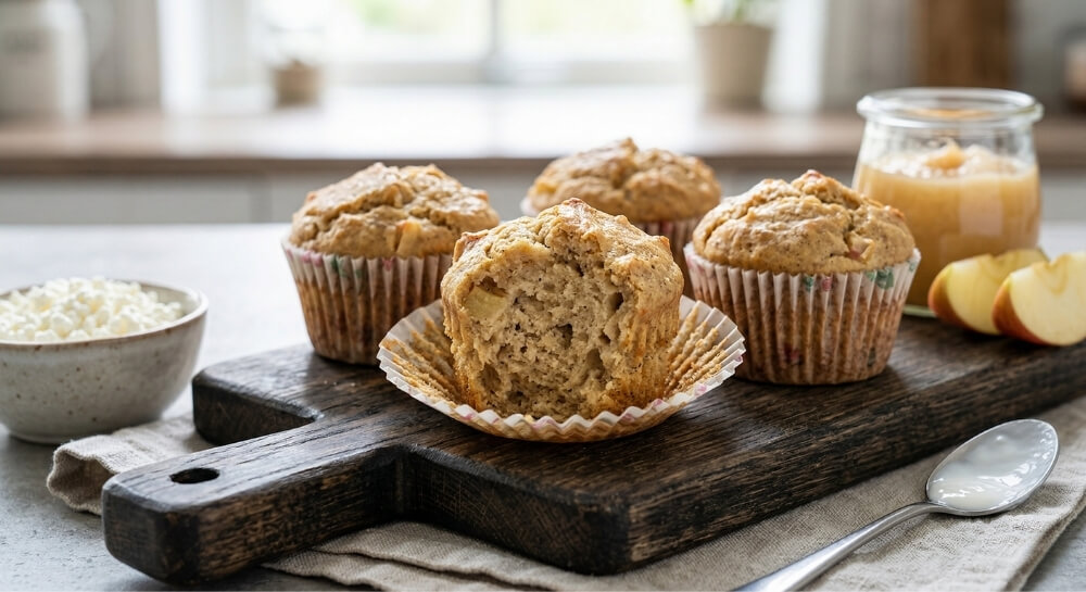 słodkie babeczki z twarogiem i jogurtem babeczki z twarogu
