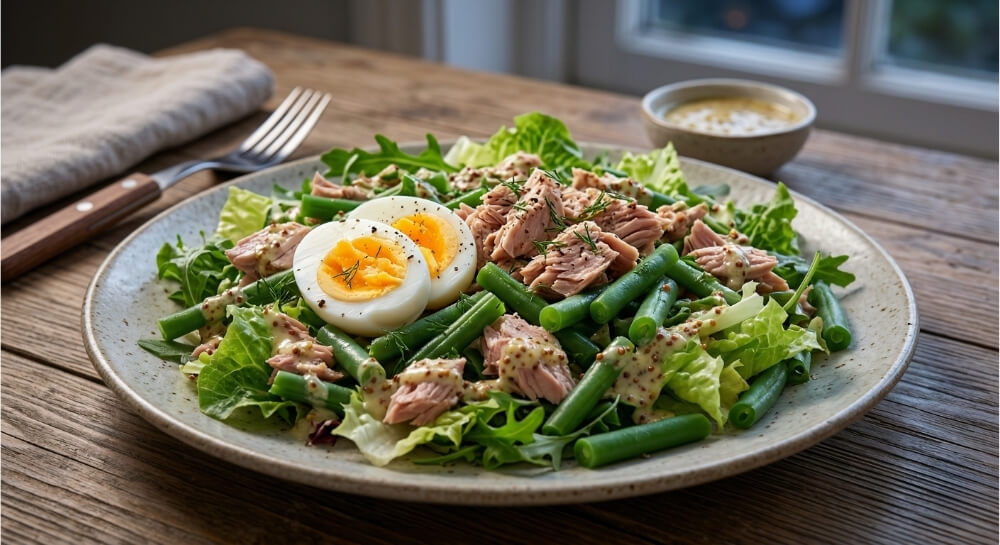 sałatka z jajkiem i tuńczykiem orzeźwiająca sałatka z tuńczykiem