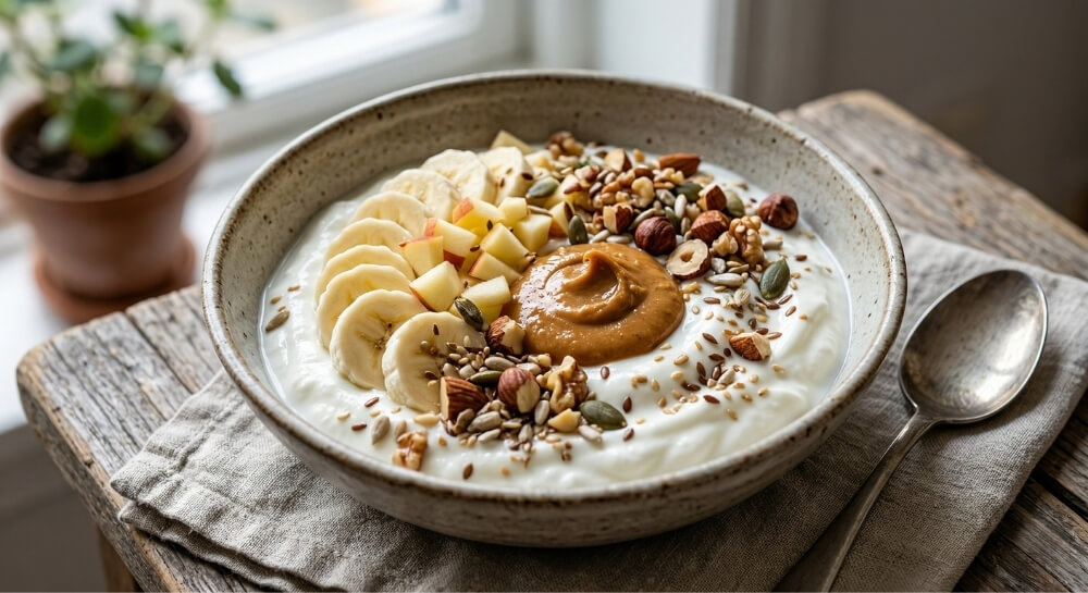 posiłki wysokobiałkowe – przepisy na deser z owocami i orzechami posiłki wysokobiałkowe – przepisy na deser ze skyrem